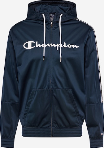 Champion Authentic Athletic Apparel Ζακέτα φούτερ σε μπλε: μπροστά