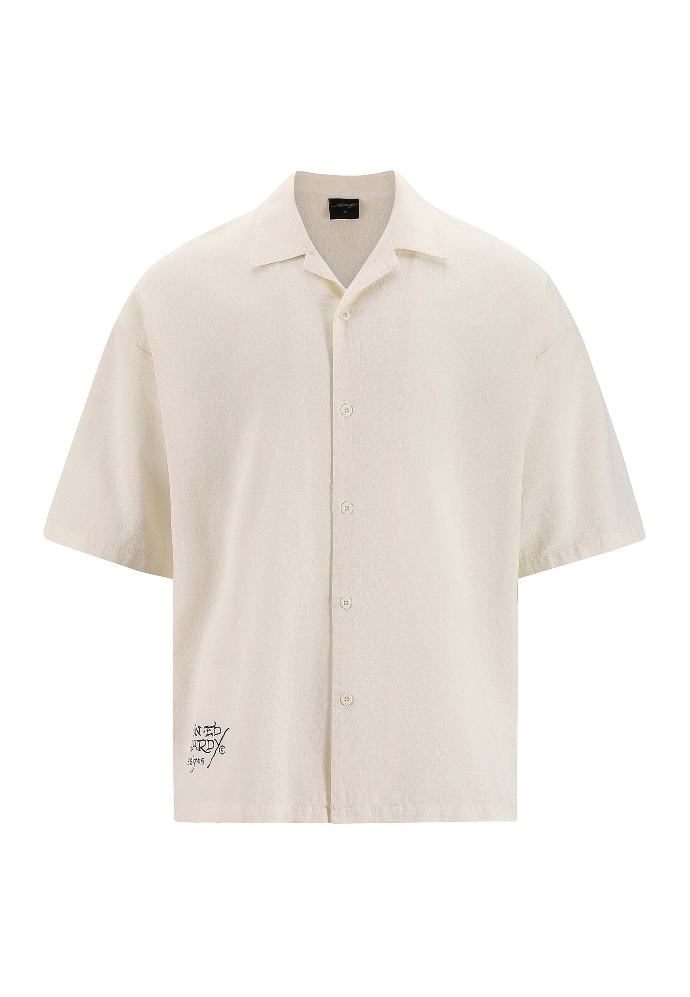Comfort fit Camicia di Ed Hardy in beige: frontale