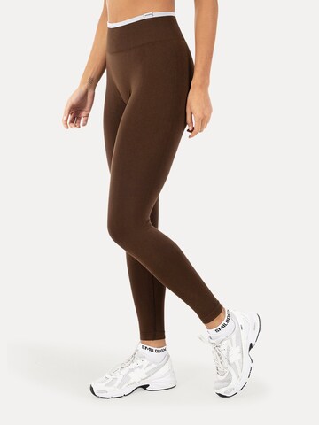 Smilodox Skinny Leggings in Bruin