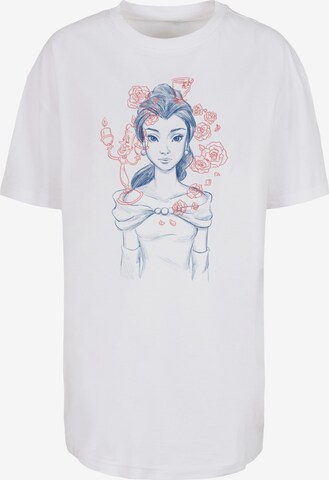 F4NT4STIC Shirt 'Belle Lumiere Sketch' in White: front