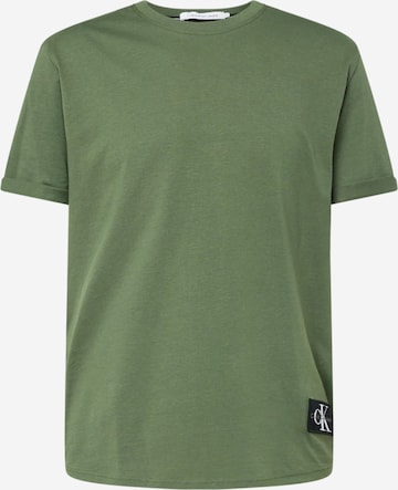 Calvin Klein Jeans - Camiseta en verde: frente