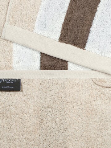 ROSS Handtuch 'Doubleface Stripes'‌‌‌‌ in Beige