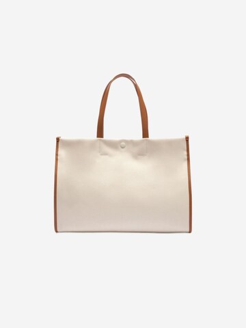 LACOSTEShopper torba 'Lacoste Sac Cabas Heritage Canvas Lacoste Naturel Tan' - bijela boja