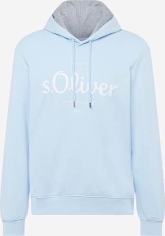 s.Oliver Sweatshirt in Blauw: voorkant