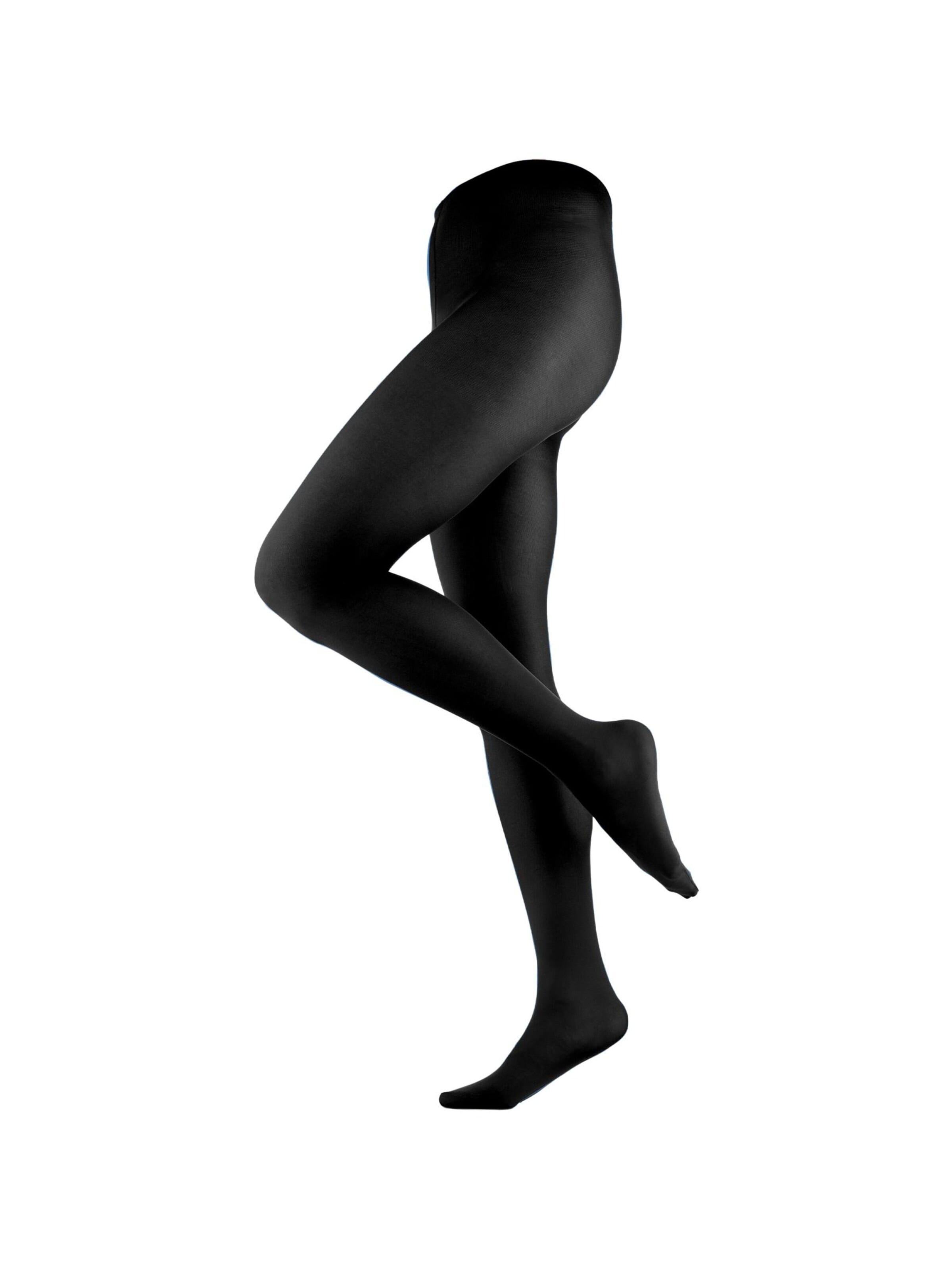 Living Crafts Tights 'FRANZISKA' in Black: front