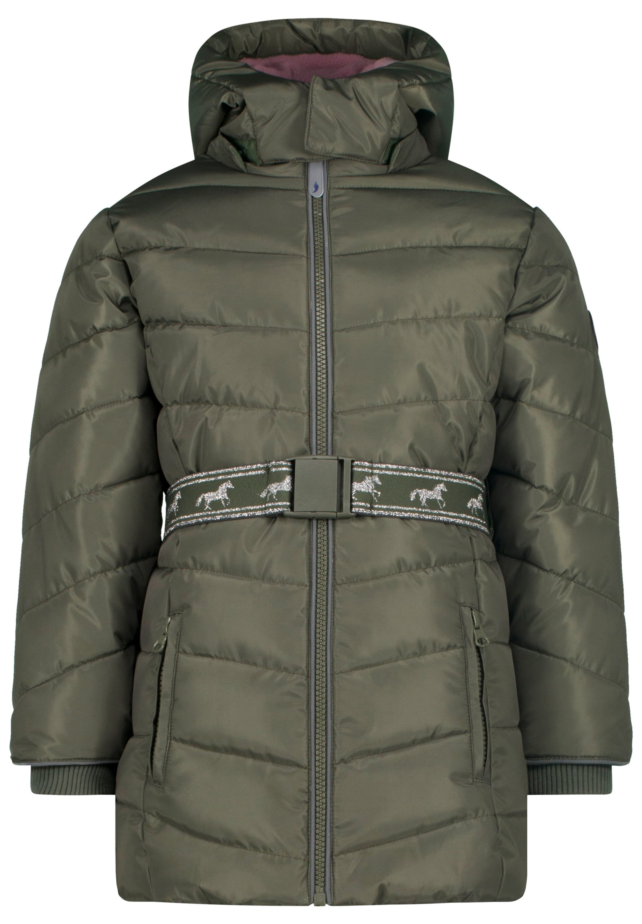 SALT AND PEPPER Mantel in Grün: Vorderseite