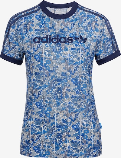 ADIDAS ORIGINALS Majica 'Adidas Originals x Liberty London' u azur / svijetloplava / tamno plava / bijela, Pregled proizvoda