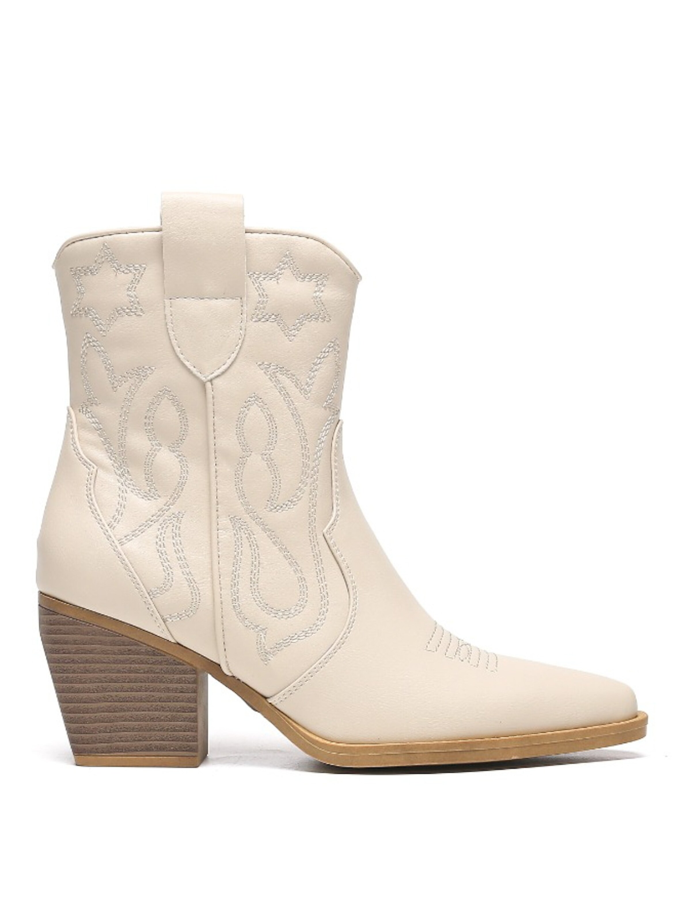 Smile Favorites Cowboy Boots in Beige