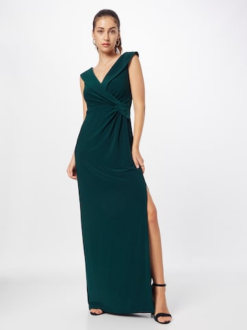 Lauren Ralph Lauren Βραδινό φόρεμα 'LEONIDAS' σε πράσινο: μπροστά