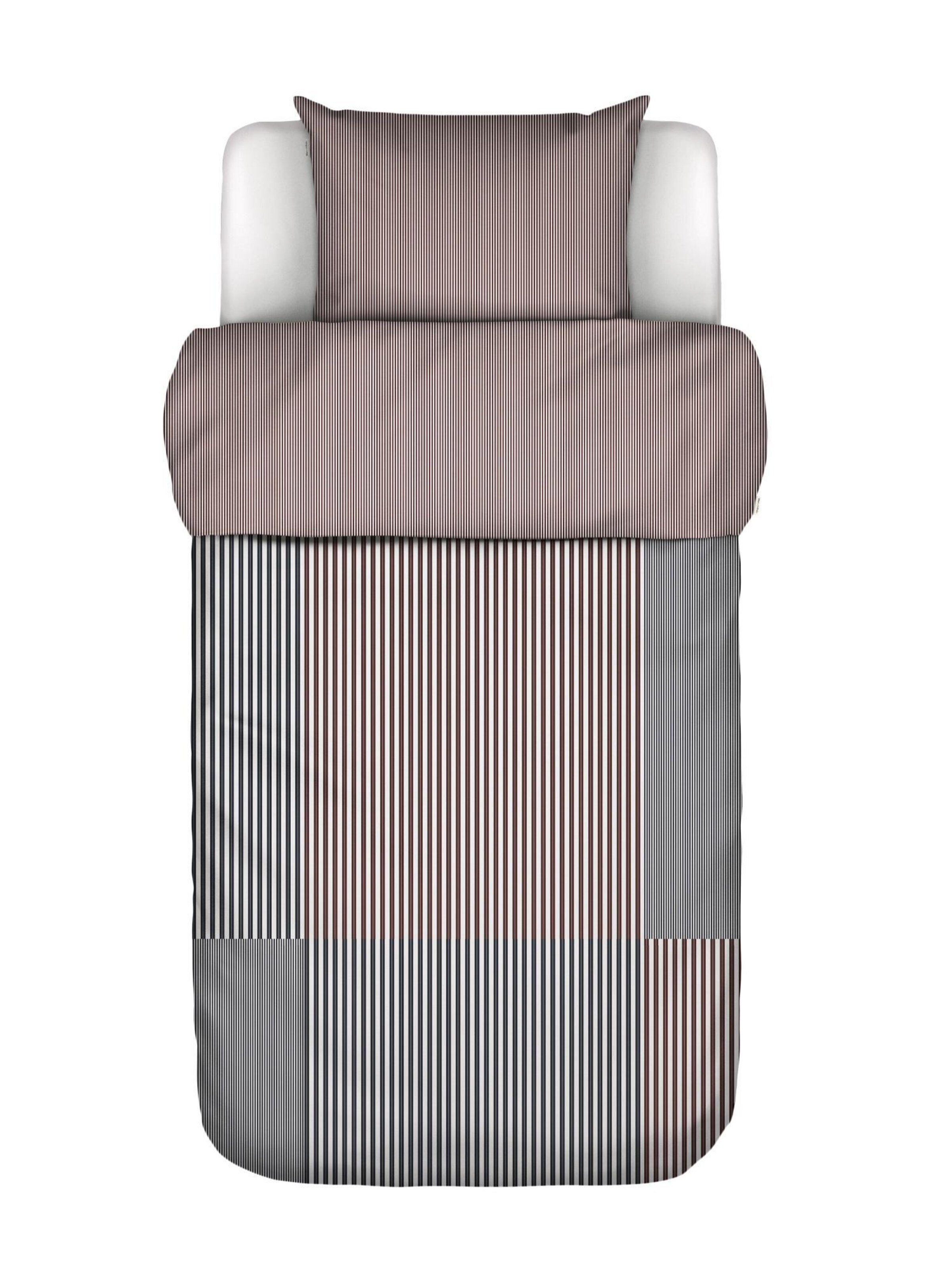 Marc O'Polo Bettwäsche in navy / dunkelbraun / weiß, Produktansicht