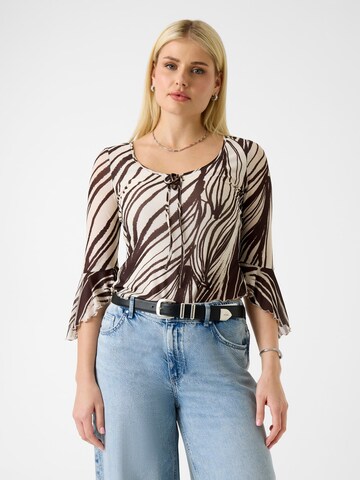 GUESS Blouse 'Zebra' in Beige: front