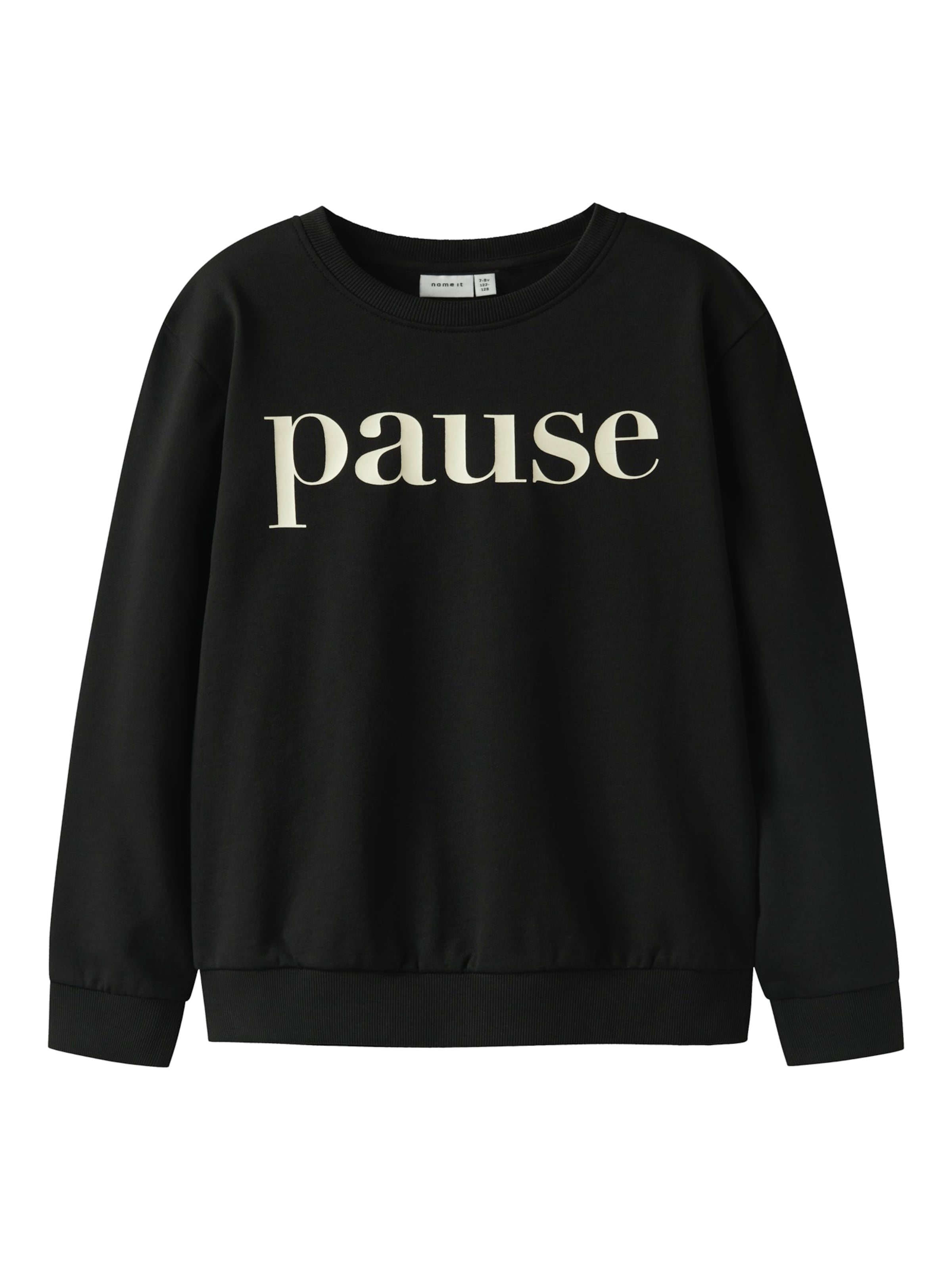 NAME IT Sweatshirt 'NKFNoriana' i svart: framsida