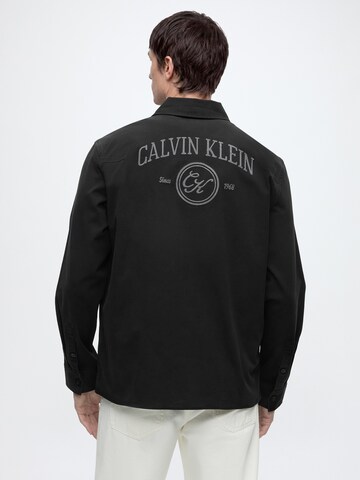 Calvin Klein Jeans Tussenjas in Zwart: voorkant