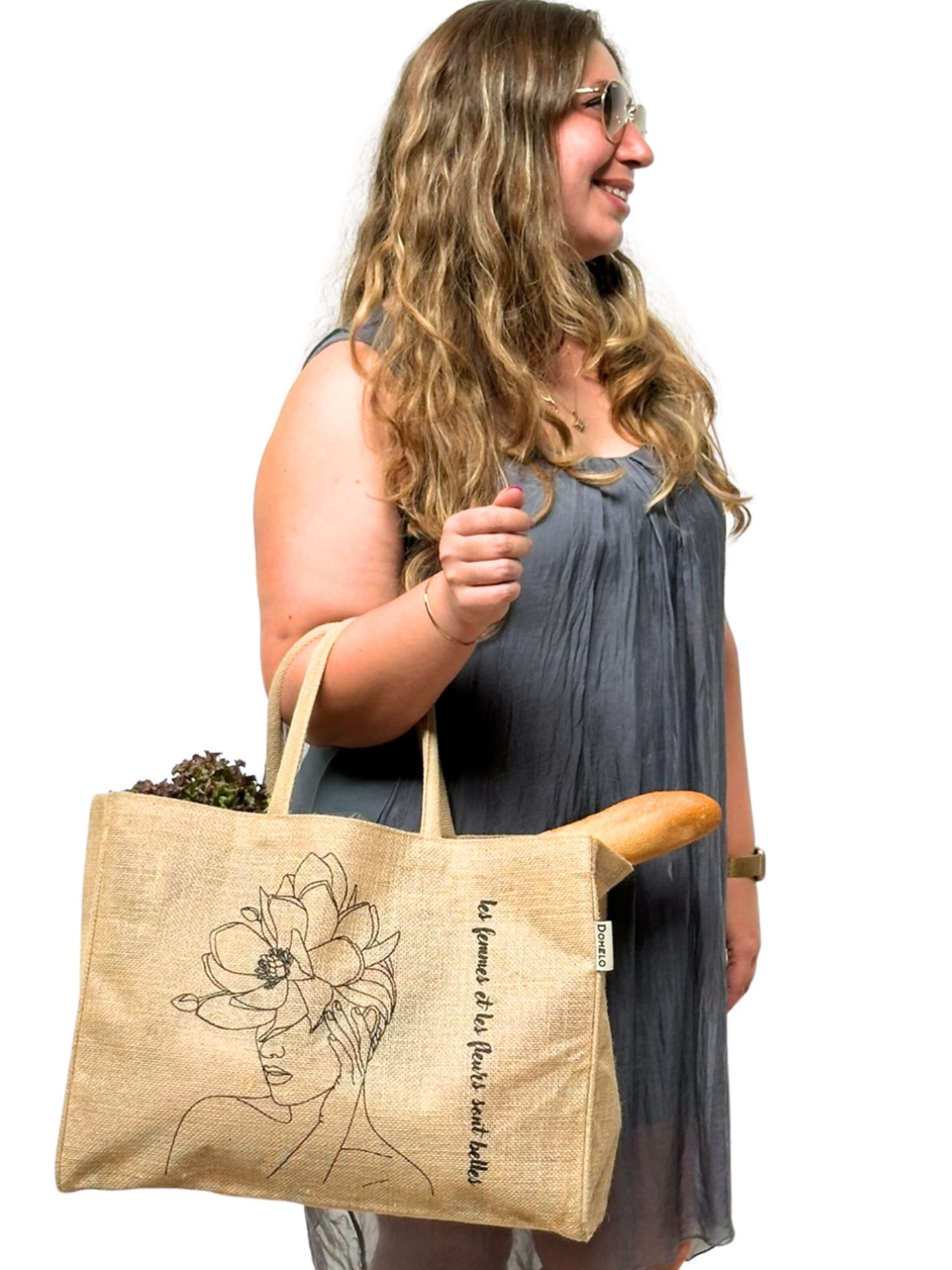 DOMELO Beach Bag 'Domelo' in Beige