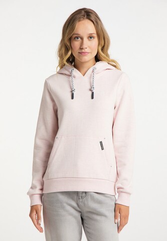 Sweat-shirt Schmuddelwedda en rose : devant