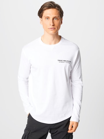 True Religion Shirt 'WITH TRUE' in Wit: voorkant
