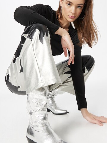 The Ragged Priest Wide leg Pants 'IGNITER' in Black