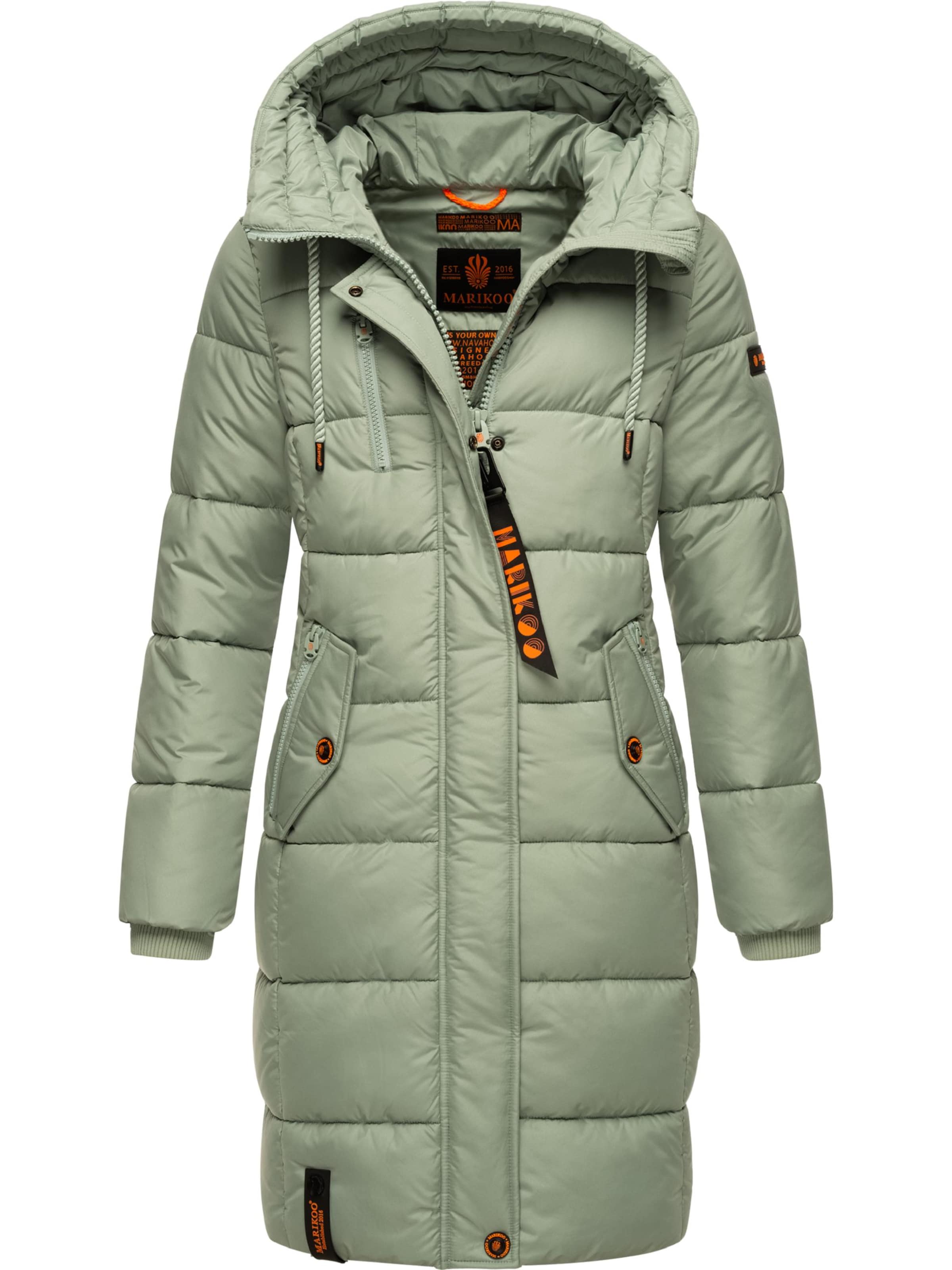 MARIKOO Winter coat 'Yuikoo' in Green