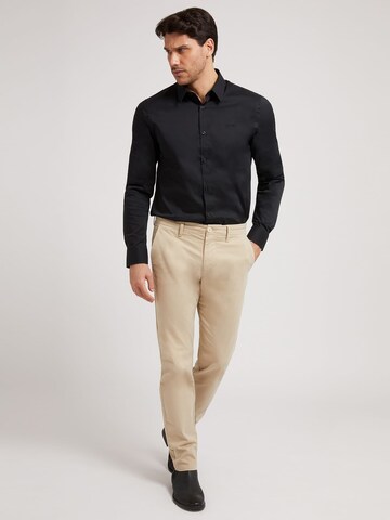 GUESS Slim fit Overhemd in Zwart