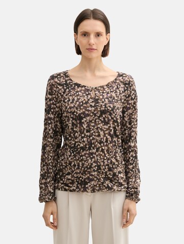 TOM TAILOR Blouse in Brown: front
