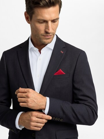 Coupe slim Veste de costume 'Brixdon' Finshley & Harding London en bleu