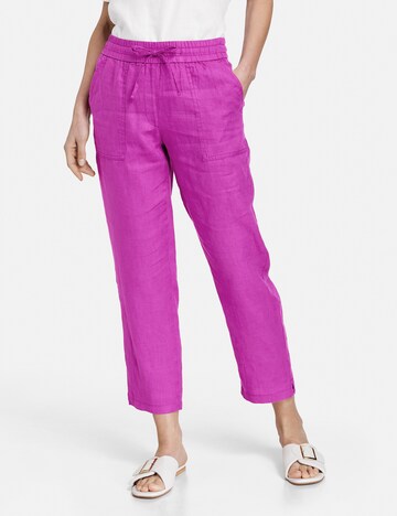 Loosefit Pantalon GERRY WEBER en violet : devant