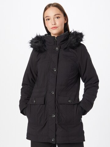 HOLLISTER - Parka de inverno em preto: frente