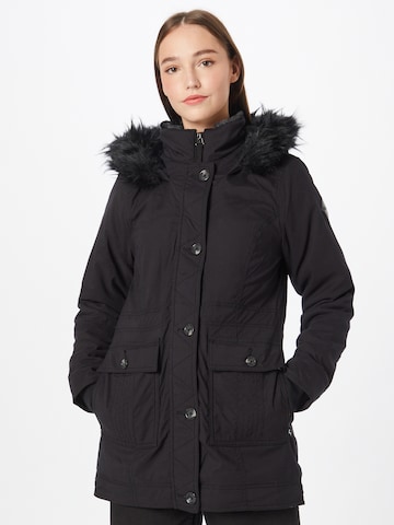 HOLLISTER Winter parka in Black: front