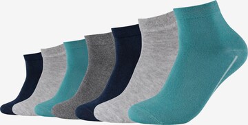 camano Socks in Blue: front