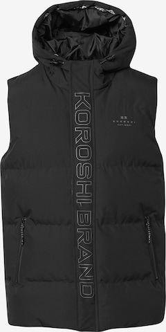 KOROSHI Bodywarmer in Zwart: voorkant