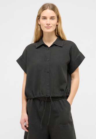 MUSTANG Bluse 'YASHANNAH' in Schwarz: Vorderseite