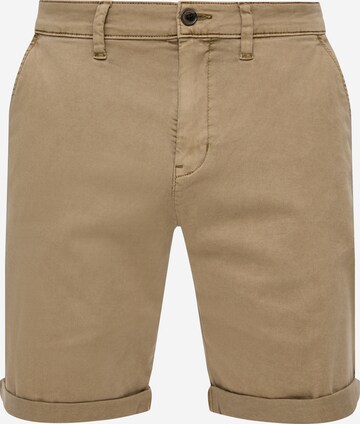 QS Regular Broek in Beige: voorkant