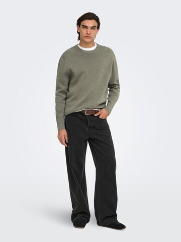 Only & Sons Pullover in Grau