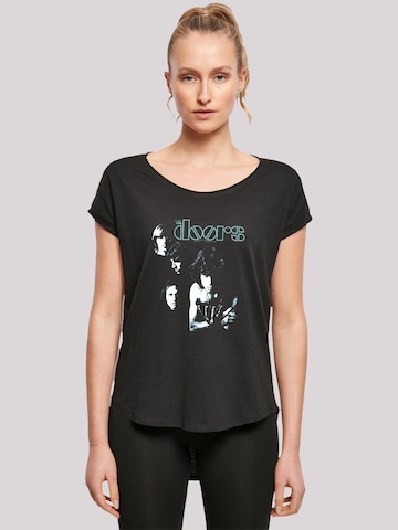 F4NT4STIC Shirt 'The Doors Music Light And Shadow' in Black: front