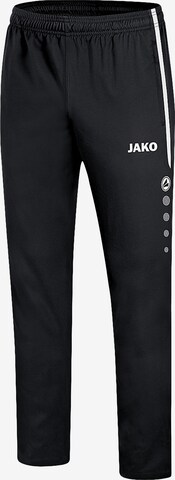 JAKO Regular Workout Pants 'Striker 2.0' in Black: front