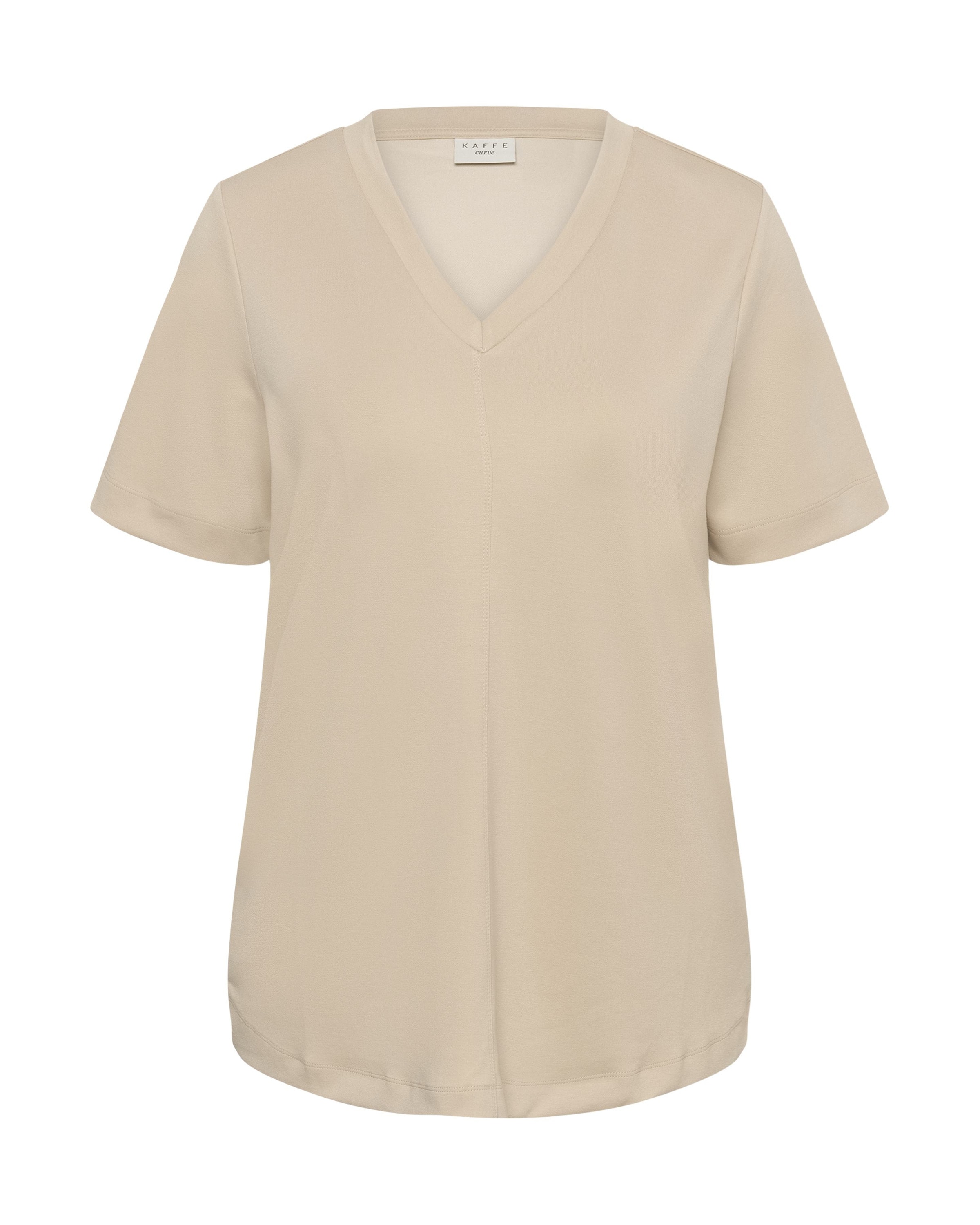 KAFFE CURVE - Camiseta 'KCannia' en beige: frente