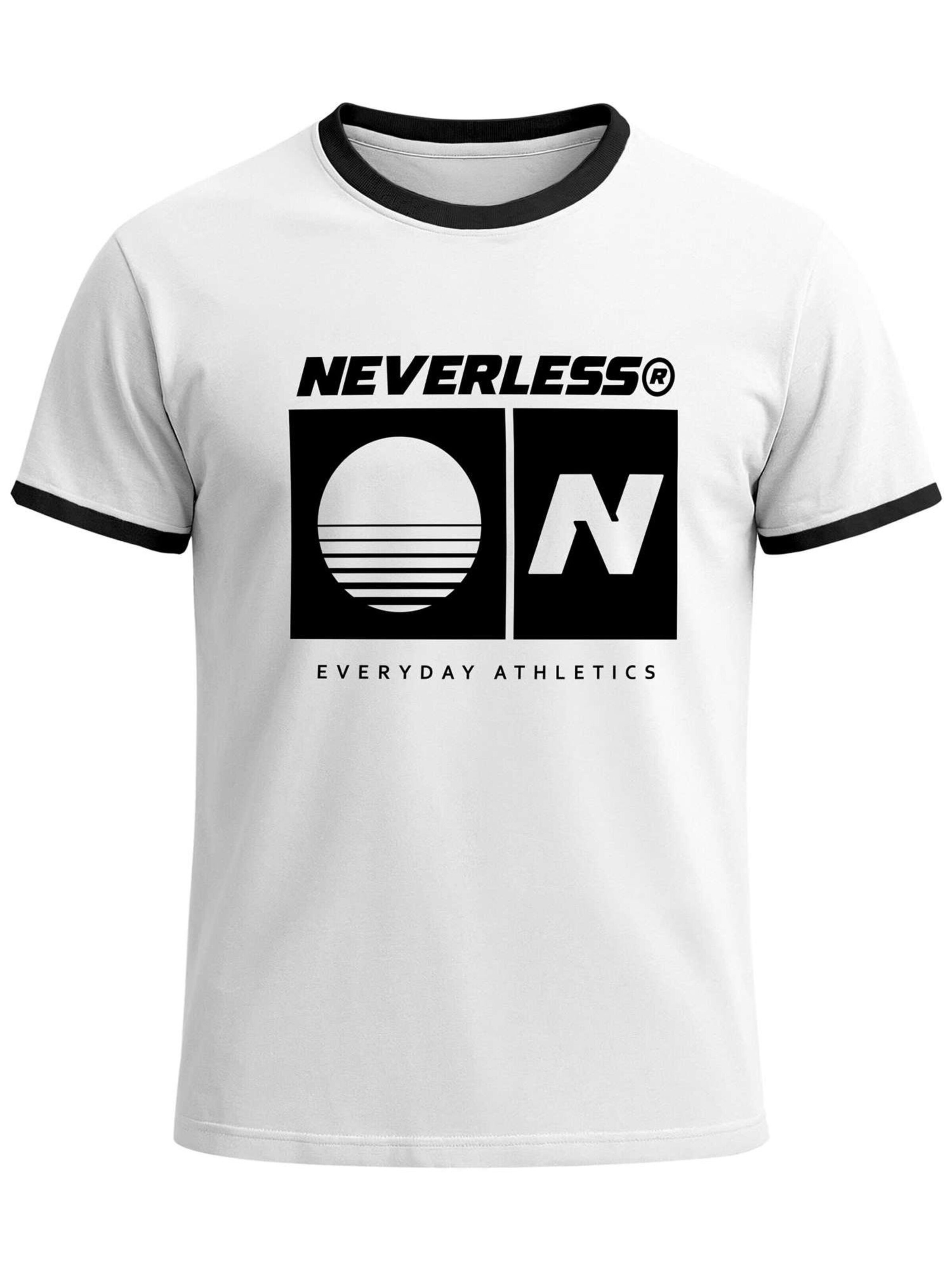 Neverless Shirt 'Sunset' in White: front