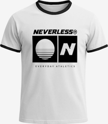 Neverless Shirt 'Sunset' in White: front