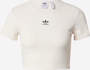 Tricou 'Essentials' de la ADIDAS ORIGINALS pe alb: față