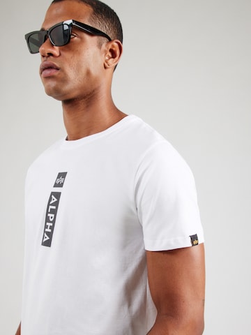ALPHA INDUSTRIES Koszulka w kolorze biały