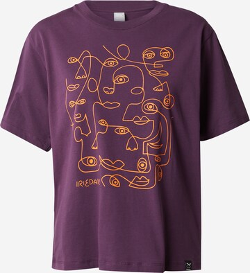 T-shirt Iriedaily en violet : devant