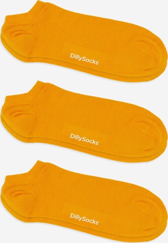 DillySocks Ankle Socks in Yellow: front