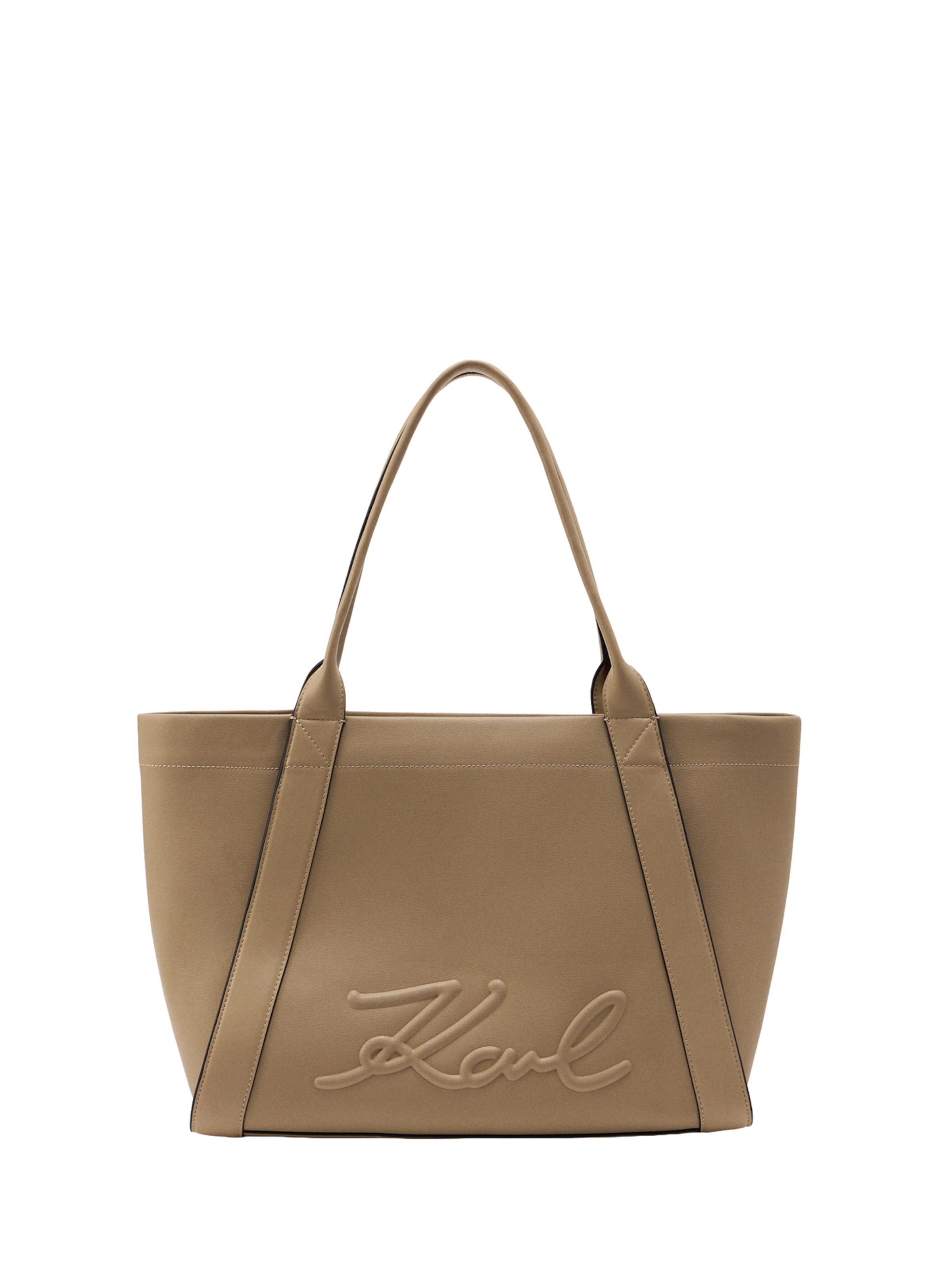 Karl Lagerfeld "Чанта тип ""Shopper""" в бежово: отпред