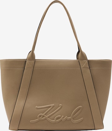 Karl Lagerfeld "Чанта тип ""Shopper""" в бежово: отпред