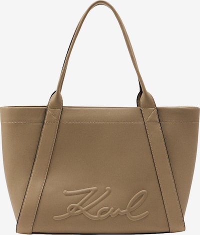 Pirkinių krepšys iš Karl Lagerfeld, spalva – smėlio spalva, Prekių apžvalga