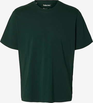 Maglietta 'Aspen' di SELECTED in verde: frontale