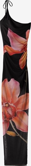 Bershka Evening Dress in Orange / Light pink / Black, Item view