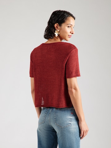 ONLY Sweter 'ONLSUNNY' w kolorze czerwony
