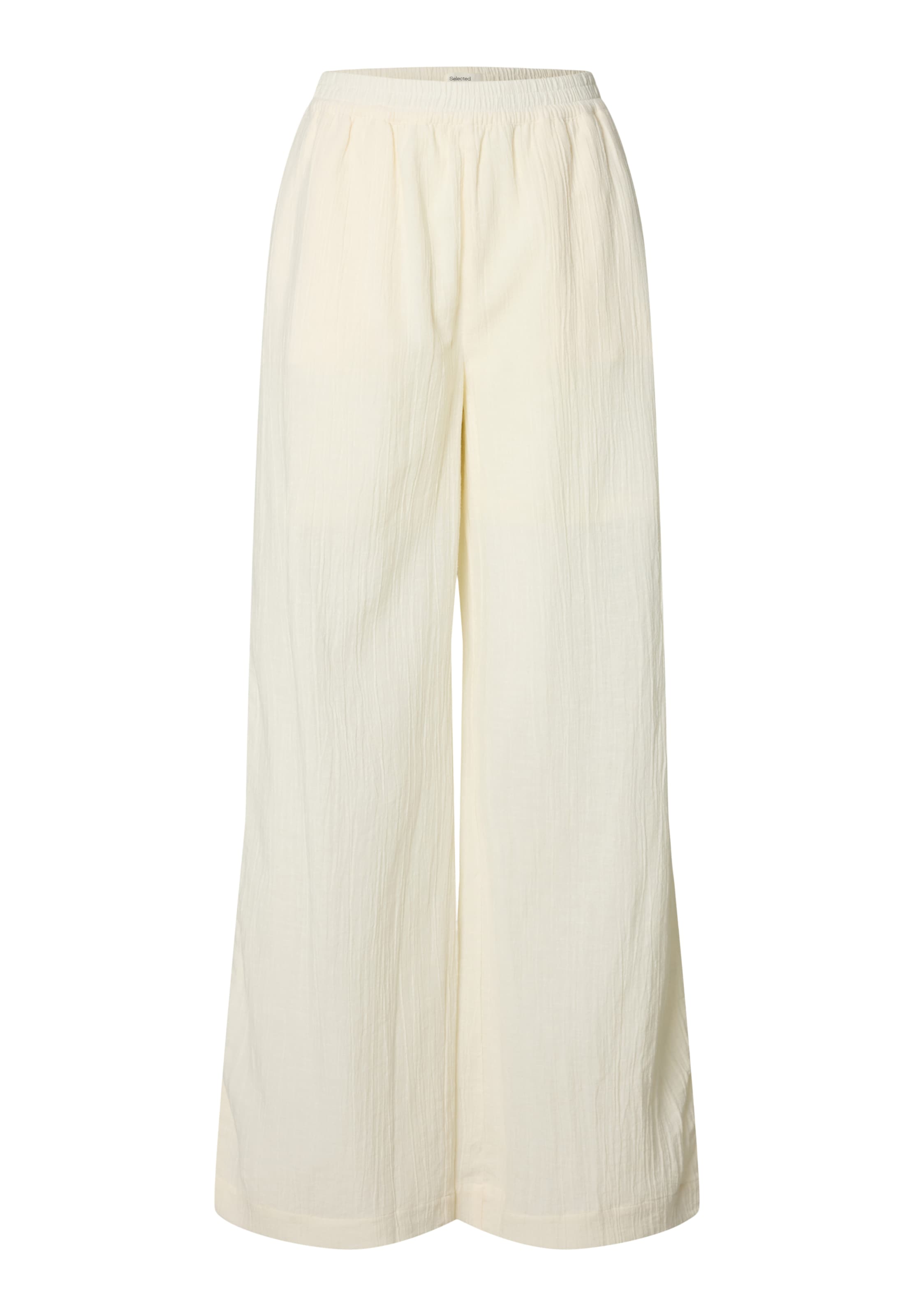 SELECTED Wide Leg Bukser i hvid: forside