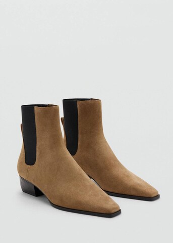 MANGO Ankle Boots in Brown